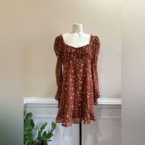 Sadie and Sage Floral Puff Sleeve Dress